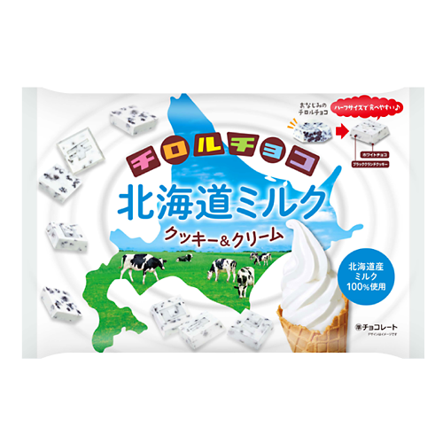 チロルチョコ<北海道ミルク　クッキー&クリーム〉