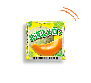 チロルチョコ〈北海道メロン〉
